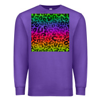 Purple colorful leopard seamless pattern Premium Sweatshirt - BundleAndBundleShop