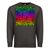 Smoke colorful leopard seamless pattern Premium Sweatshirt - BundleAndBundleShop