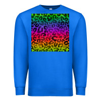 True Royal colorful leopard seamless pattern Premium Sweatshirt - BundleAndBundleShop