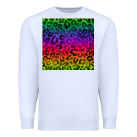 White colorful leopard seamless pattern Premium Sweatshirt - BundleAndBundleShop