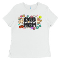 White dog mom Ladies Tee - MaliasSmallBusiness