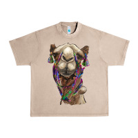 French Oak tie dye camel Urban Heavy Tee - BarkalooDesign
