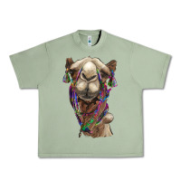 Oil Green tie dye camel Urban Heavy Tee - BarkalooDesign