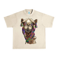 Sandshell tie dye camel Urban Heavy Tee - BarkalooDesign