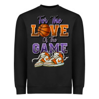 Black for the love of the game basketball Heavyweight Sweatshirt - HowdyJamesFarm