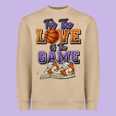 For The Love Of The Game Basketball Heavyweight Sweatshirt Designed By Howdyjamesfarm