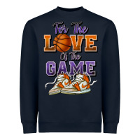 Navy for the love of the game basketball Heavyweight Sweatshirt - HowdyJamesFarm