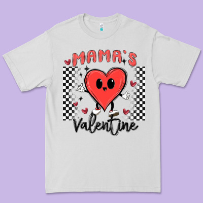 Mama's Valentine Premium Tee Designed By Maliassmallbusiness