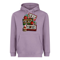 Lavender christmas cassette gemstone Heavyweight Hoodie - FaDigitalArtStudio