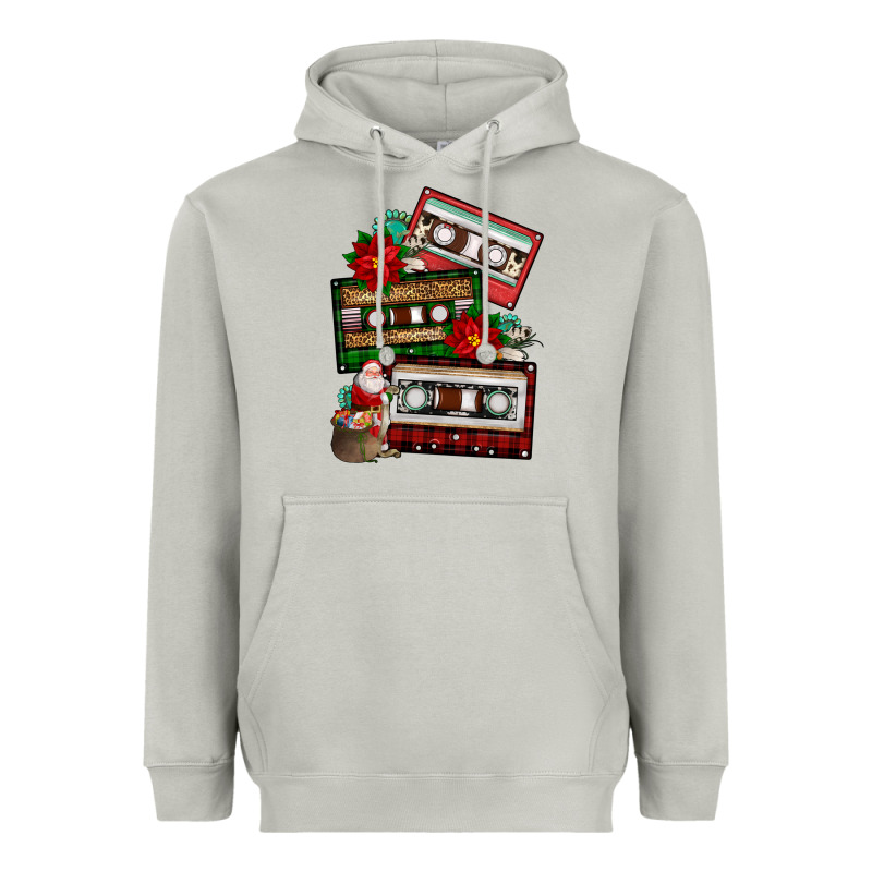 Christmas Cassette Gemstone Heavyweight Hoodie by FaDigitalArtStudio | Teevron