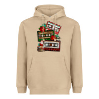 Mushroom christmas cassette gemstone Heavyweight Hoodie - FaDigitalArtStudio