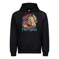Black free spirit appaloosa horse Urban Hoodie - LillyAllenDesigns