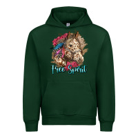 Forest Green free spirit appaloosa horse Urban Hoodie - LillyAllenDesigns