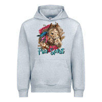 Heather Grey free spirit appaloosa horse Urban Hoodie - LillyAllenDesigns