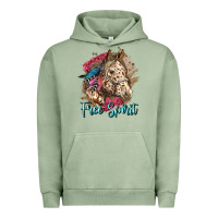 Pigment Oil Green free spirit appaloosa horse Urban Hoodie - LillyAllenDesigns