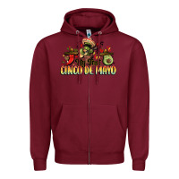 Burgundy My first cinco de mayo Zipper Hoodie - FaDigitalArtStudio