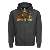 Charcoal Heather My first cinco de mayo Zipper Hoodie - FaDigitalArtStudio