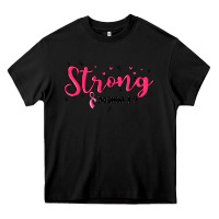 Black strong joshua 1 9 Heavy Core Tee - MaliasSmallBusiness