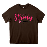 Chocolate Brown strong joshua 1 9 Heavy Core Tee - MaliasSmallBusiness