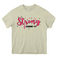 Mossy strong joshua 1 9 Heavy Core Tee - MaliasSmallBusiness