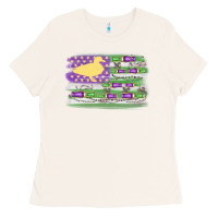Bone mardi gras duck call flag Ladies Tee - MaliasSmallBusiness