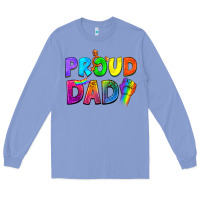 Colony Blue Proud Dad Long Sleeve Tee - NancyCooperArtShop