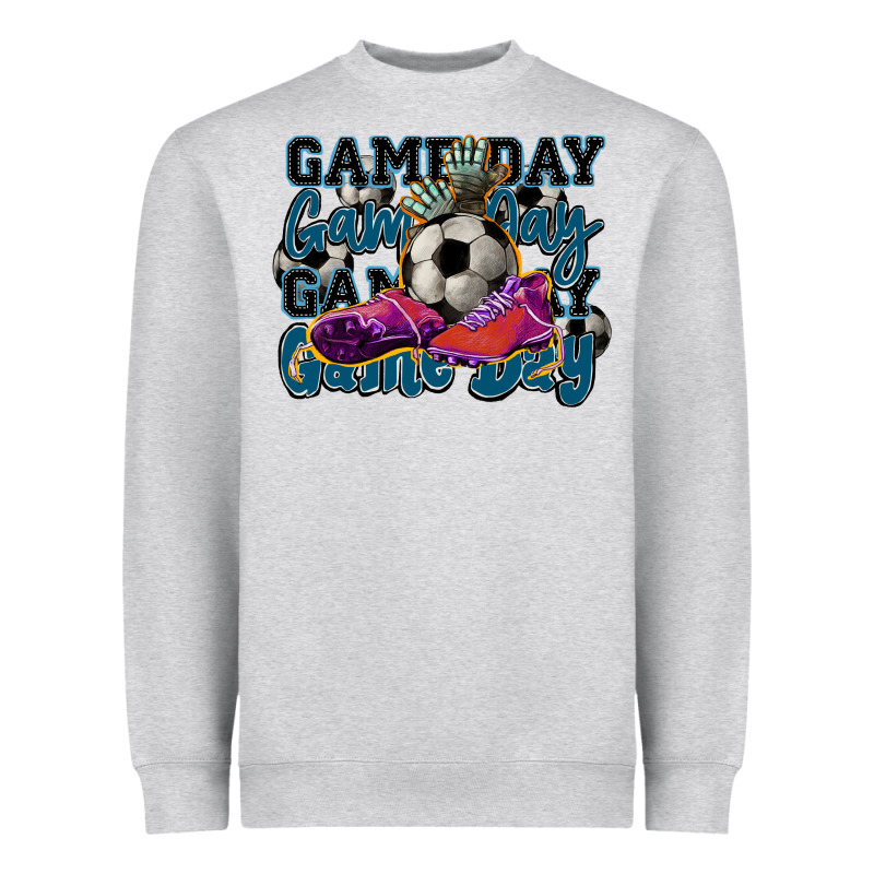 Game Day Soccer Heavyweight Sweatshirt by HowdyJamesFarm | Teevron
