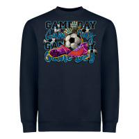 Navy Game day soccer Heavyweight Sweatshirt - HowdyJamesFarm