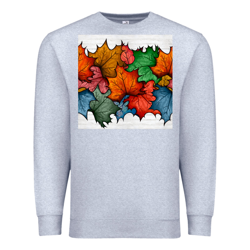Autumn  Leaves Seamless Pattern Premium Sweatshirt by BundleAndBundleShop | Teevron