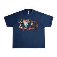 Navy 2023 senior bull skull Urban Heavy Tee - JahusDesignShop