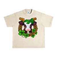 Sandshell lucky horseshoe 4 leaf clover baby calf Urban Heavy Tee - Jasminsmagicworld