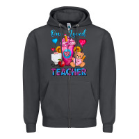 Smoke One Loved Teacher Valentines Day Cold Drink Frappe Zipper Hoodie - FaDigitalArtStudio