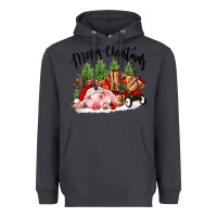 Smoke merry christmas pig Heavyweight Hoodie - FaDigitalArtStudio
