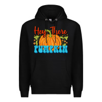 Black Hey There Pumpkin Premium Hoodie - FaDigitalArtStudio