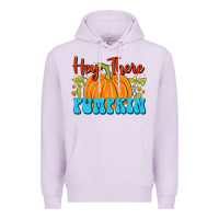 Lilac Hey There Pumpkin Premium Hoodie - FaDigitalArtStudio