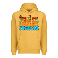 Mustard Hey There Pumpkin Premium Hoodie - FaDigitalArtStudio