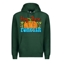 Sports Green Hey There Pumpkin Premium Hoodie - FaDigitalArtStudio