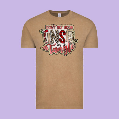 Dont Get Your Tinsel In A Tangle Vintage Tee Designed By Sublimationcraftshop