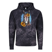 Cloud Black Sunflower Donkey Vintage Hoodie - RanaPortraitStore