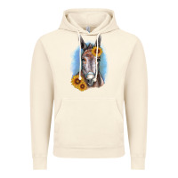 Vintage Artic Sunflower Donkey Vintage Hoodie - RanaPortraitStore