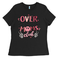 Black over stimulated moms club Ladies Tee - MaliasSmallBusiness