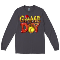 Smoke Game Day Softball Long Sleeve Tee - NancyCooperArtShop