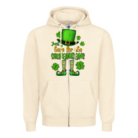 Sandshell Just here for the shenanigans St. Patrick's Zipper Hoodie - OliviaCreatesArt