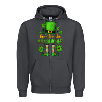 Smoke Just here for the shenanigans St. Patrick's Zipper Hoodie - OliviaCreatesArt