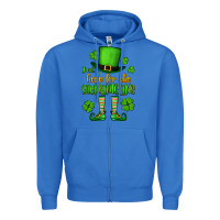 True Royal Just here for the shenanigans St. Patrick's Zipper Hoodie - OliviaCreatesArt