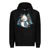 Black Snowman Winter Premium Hoodie - RanaPortraitStore