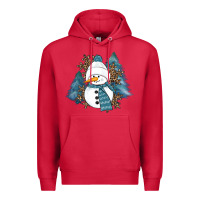 Cardinal Snowman Winter Premium Hoodie - RanaPortraitStore