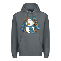 Rock Snowman Winter Premium Hoodie - RanaPortraitStore