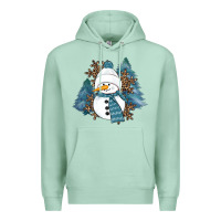 Seafoam Snowman Winter Premium Hoodie - RanaPortraitStore