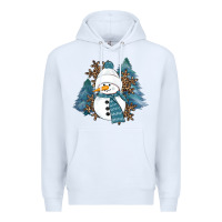 White Snowman Winter Premium Hoodie - RanaPortraitStore